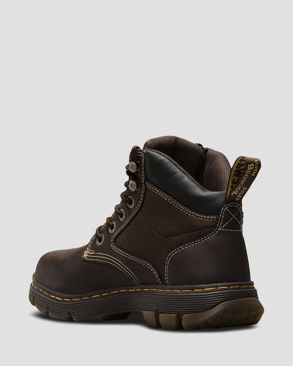 Dr Martens Pánské Pracovní Boty Holford Tmavě Hnědé, CZ-107423